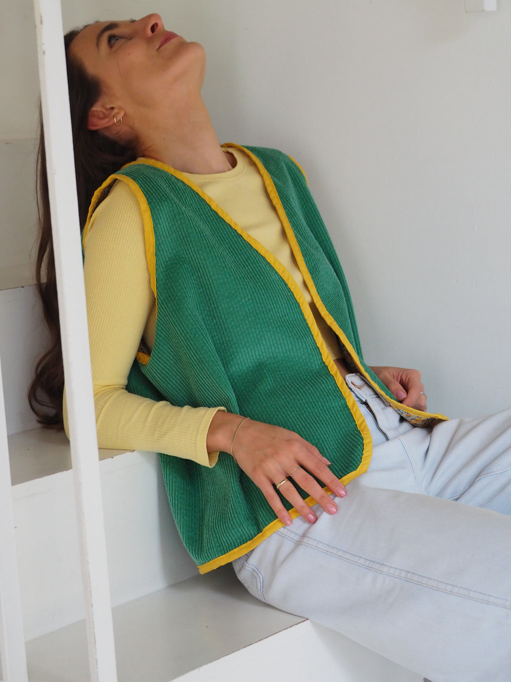 kamizelka dwustronna -  ŁĄKA