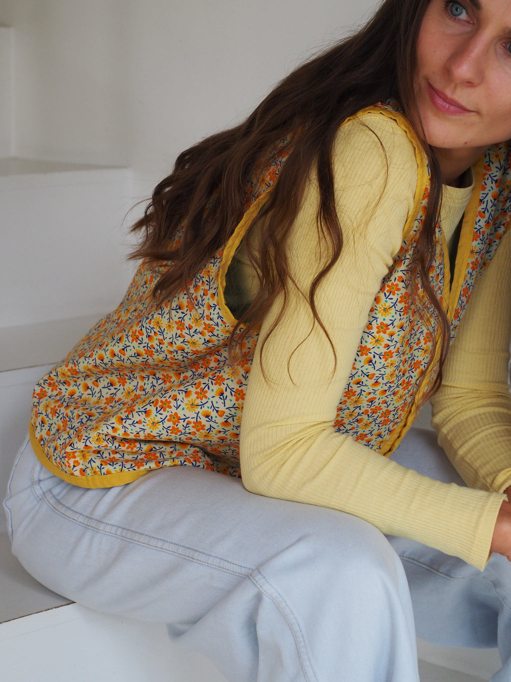 kamizelka dwustronna -  ŁĄKA