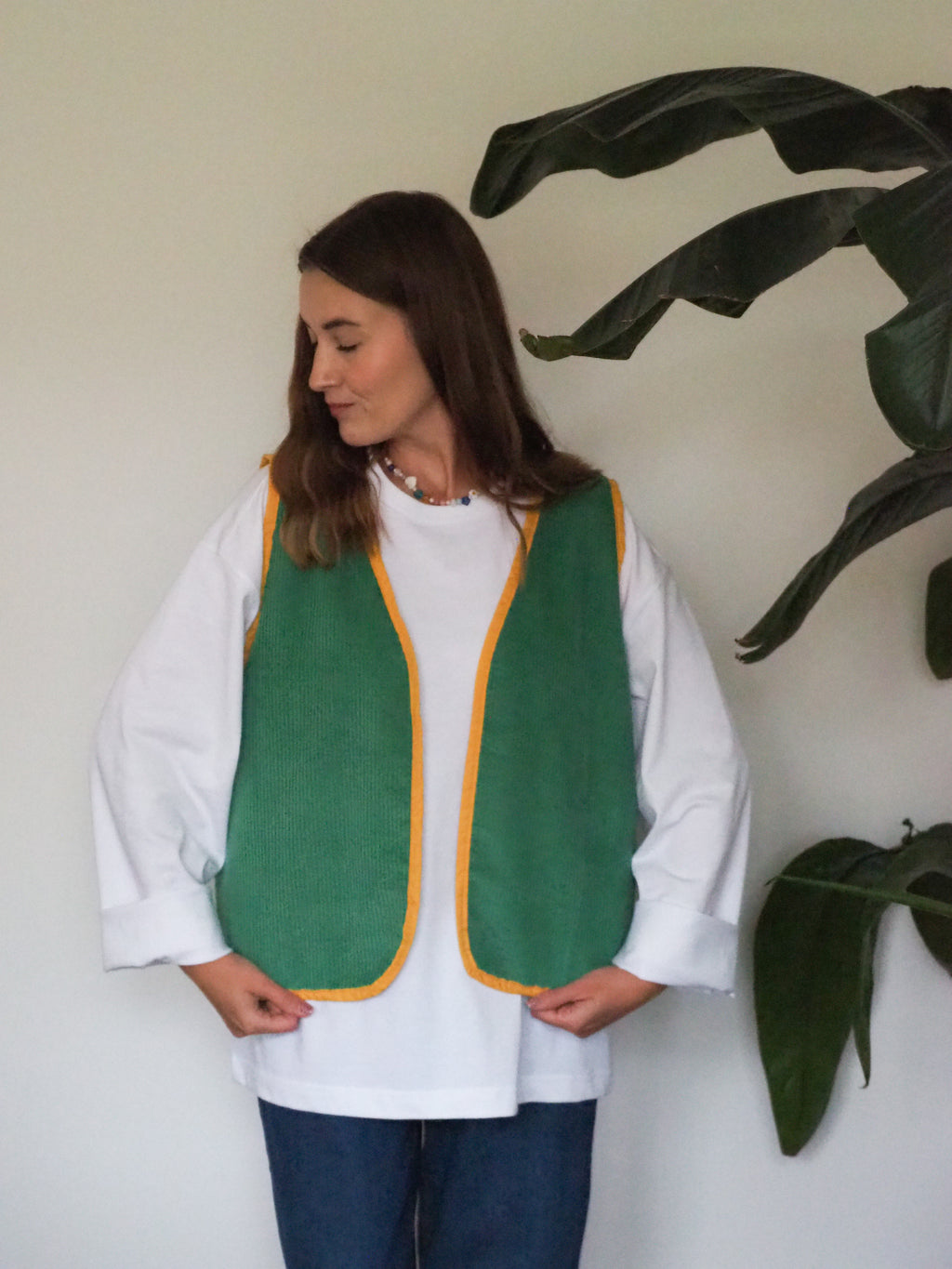 kamizelka dwustronna -  ŁĄKA